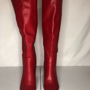 Lulus Katari Boot Knee Red 6